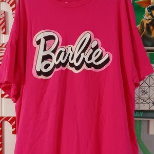BARBIE TSHIRT HOT PINK PLUS SIZE 3X